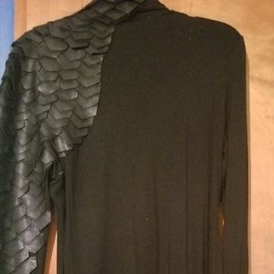 Black Faux Leather Snake on the neck/ arm